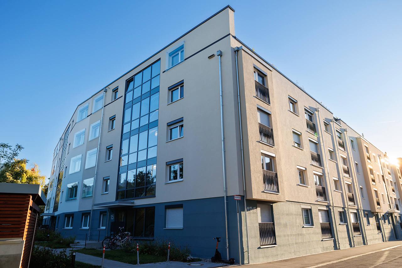 Wohnungsgenossenschaft Quartier IV, Neubau, Mehrfamilienwohnhaus